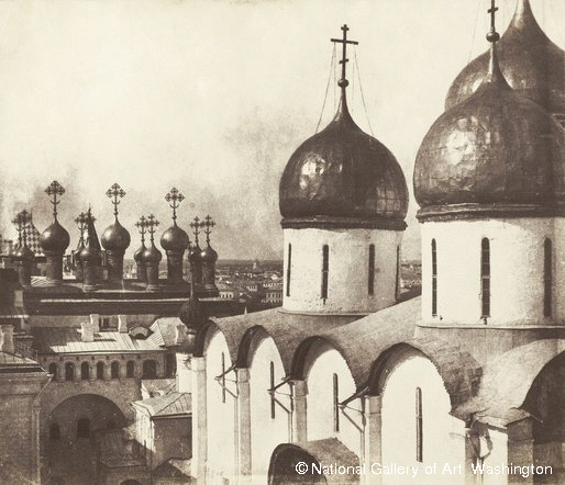 Roger Fenton, Domes du Kremlin, calotype photographique