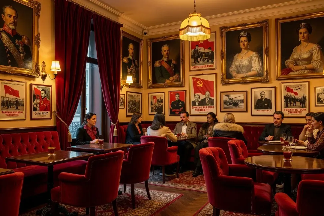 Caviar et blinis dans un restaurant gastronomique russe à Paris