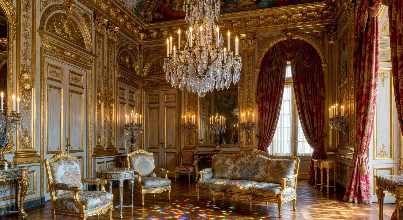 Intérieur du château de Versailles, décor royal